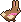 A brown bunny with a pink scarf