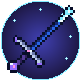 Arcane Arsenal mod badge with the crystal dagger